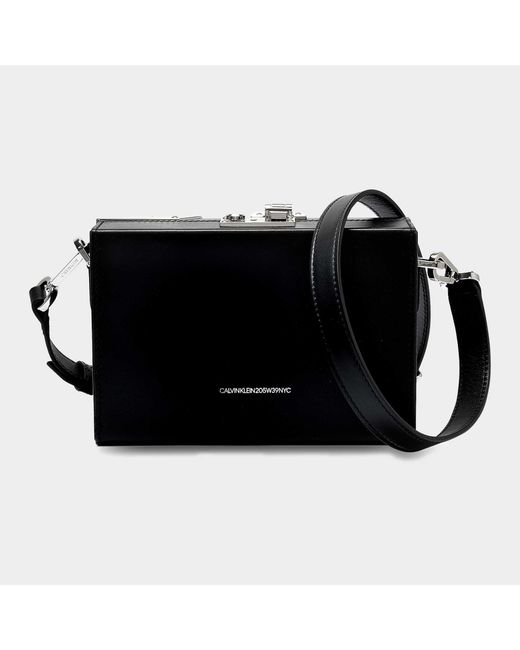 CALVIN KLEIN 205W39NYC Black Mini Box Shoulder Bag