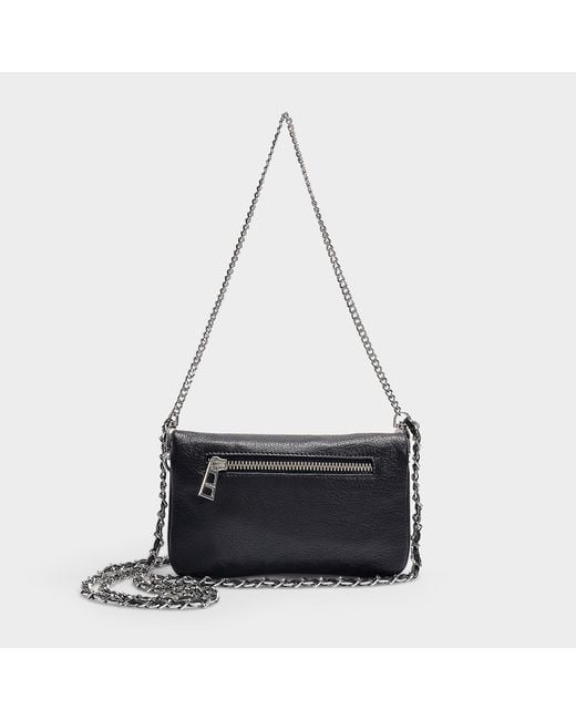 Zadig & Voltaire Rock Nano Bag In Black Leather Lyst