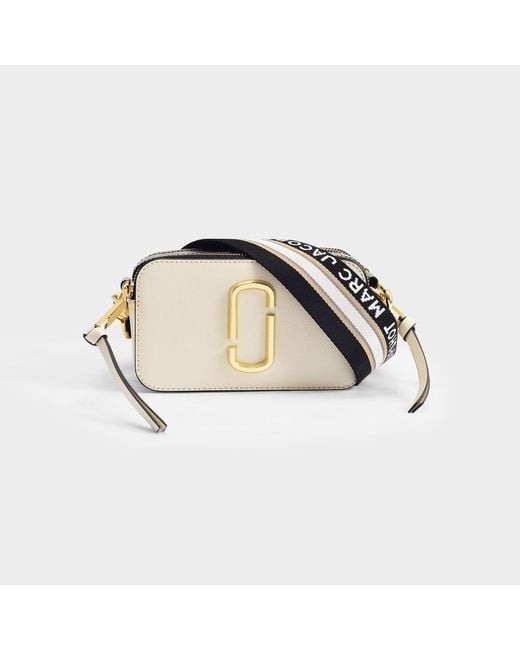 Marc Jacobs Leather Snapshot Bag in White Lyst