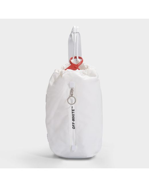 Off-White c/o Virgil Abloh Convertible Bum Bag In White Nylon