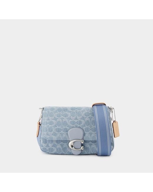 COACH Soft Tabby Crossbody Bag - - Canvas - Blue