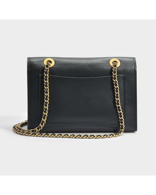 COACH Parker Shoulder Bag In Black Refined Calf Leather Lyst