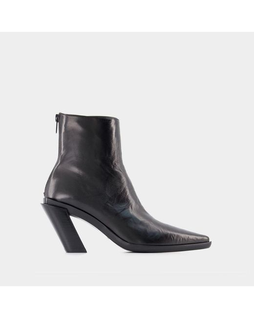 Ann Demeulemeester Black Florentine Ankle Boots