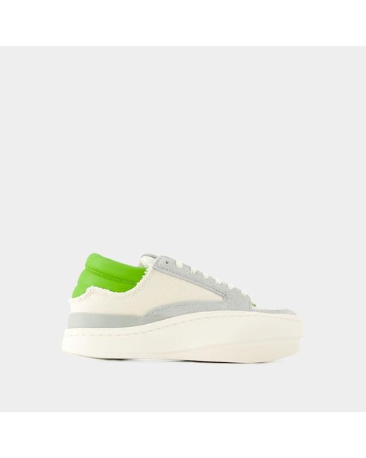 Y-3 Green Lux Bball Low Sneakers