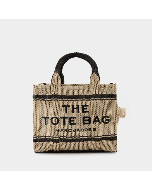 Marc Jacobs Metallic The Medium Tote Bag - - Synthetic - Beige