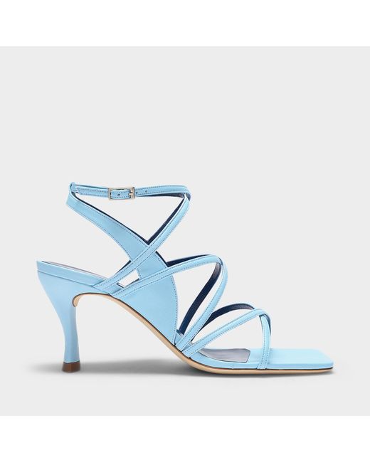 baby blue strappy sandals