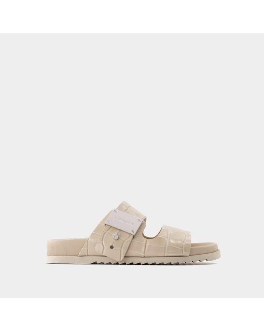 Burberry Natural Olympia Slides