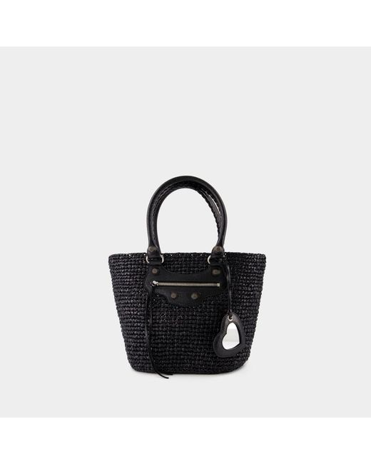 Balenciaga Black Le Cagole Panier M Shoulder Bag