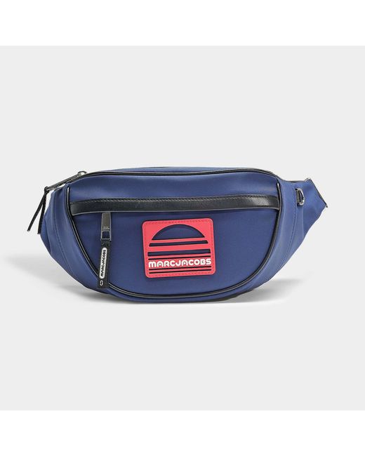 Marc Jacobs Blue Sport Fanny Pack Bag In White Polyester