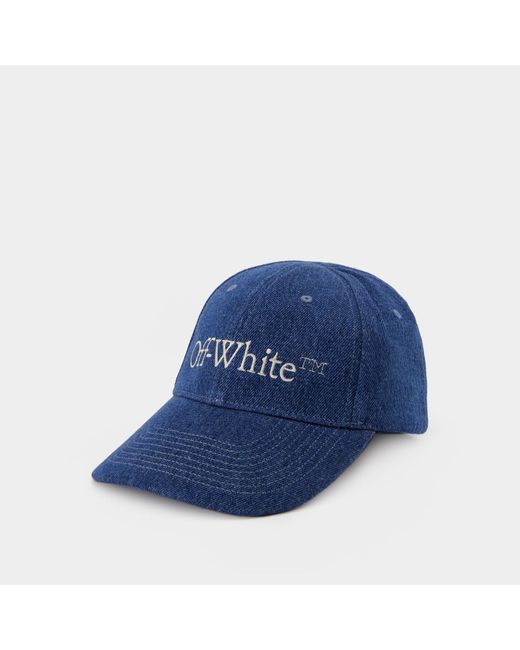 Off-White c/o Virgil Abloh Den Logo Bookish Hat - - Blue/white - Denim
