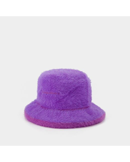 Jacquemus Purple Le Bob Neve Bucket Hat