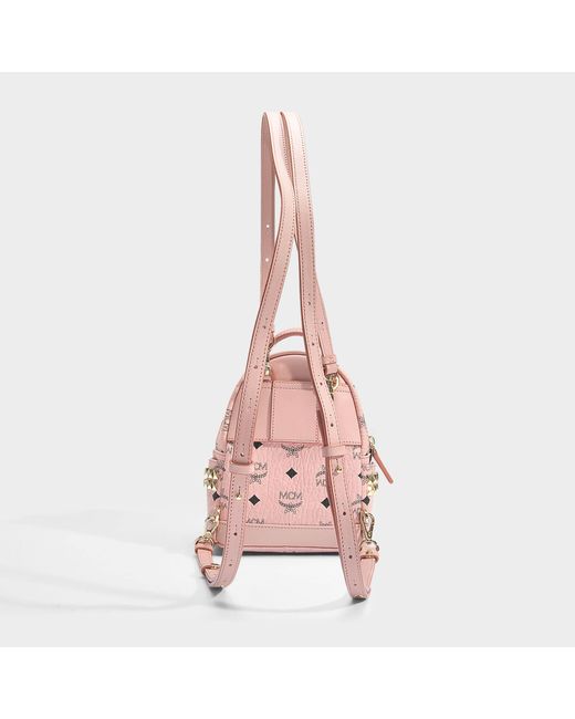 mcm x mini backpack pink