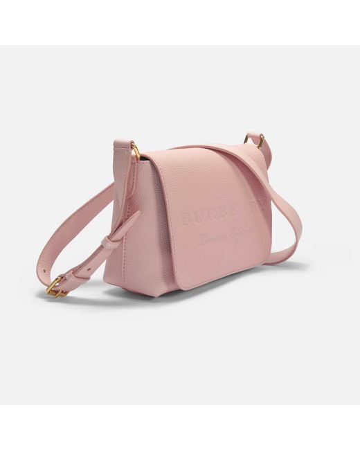 Burberry Small Burleigh Crossbody Bag In Pale Ash Rose Grained Calfskin in  Pink | Lyst