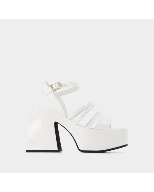 NODALETO White Bulla Chibi Sandals