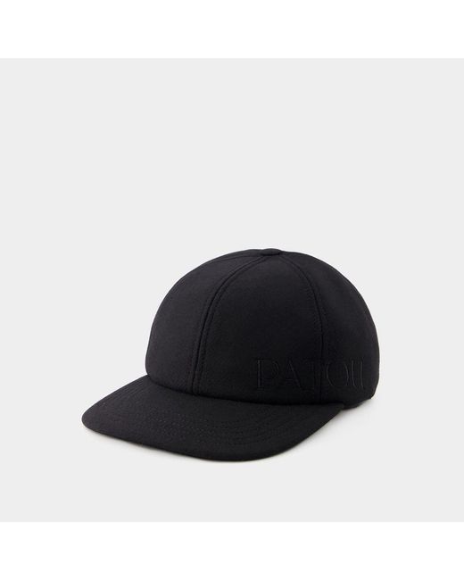 Patou Unisex Cap - - Wool - Black