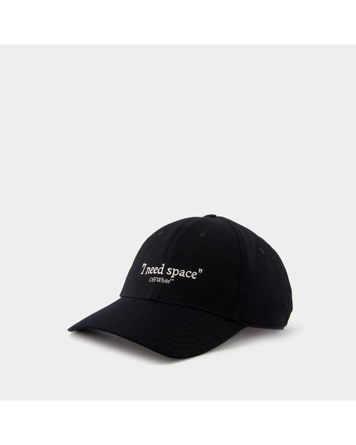 Off-White c/o Virgil Abloh Black Drill Need Space Cap