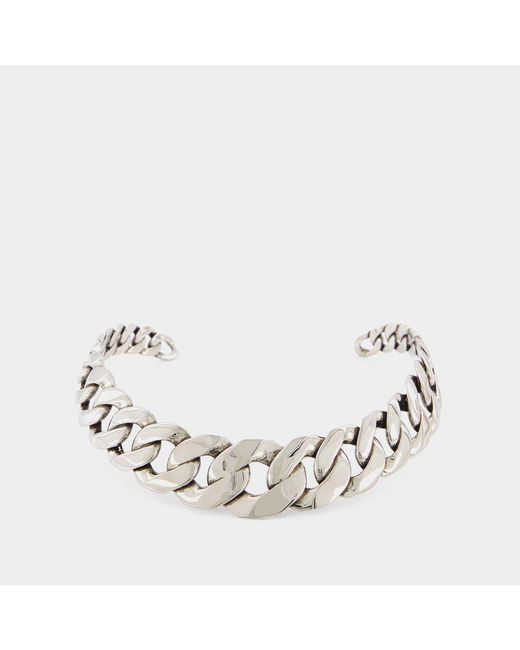 Alexander McQueen Metallic Chain Choker Necklace