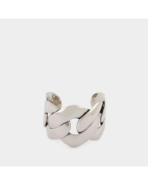 Alexander McQueen White Chain Cuff Earring