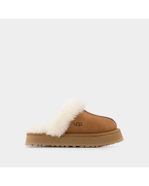 Ugg Brown Disquette Mules