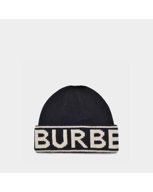 Burberry Blue Bb Cash Knit Hat