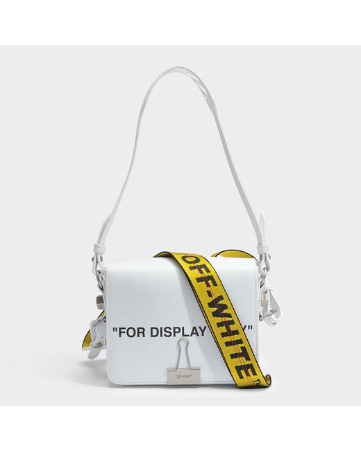 Off-White c/o Virgil Abloh Cutout Diagonal Leather Bucket Bag in Black