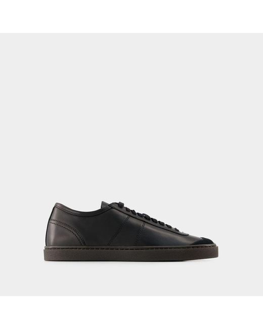 Lemaire Black Linoleum Basic Sneakers for men