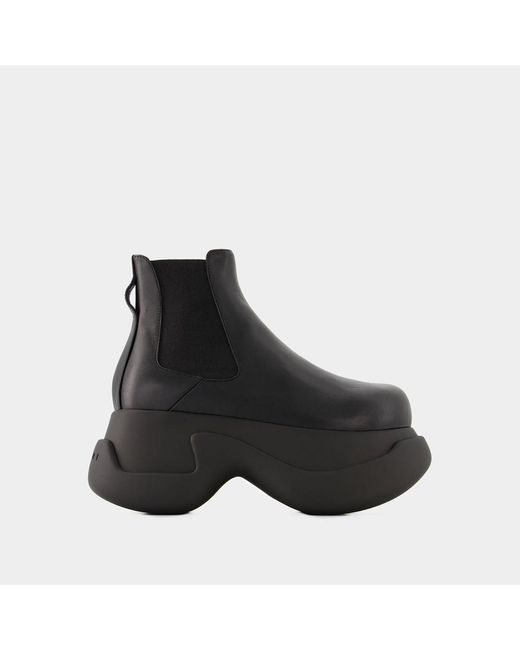 Marni Black Chunky Chelsea Boots - - Leather