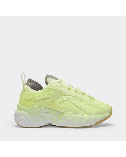 Acne Green Manhattan Overdyed Sneakers