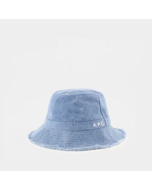 A.P.C. Blue Mark Bucket Hat for men