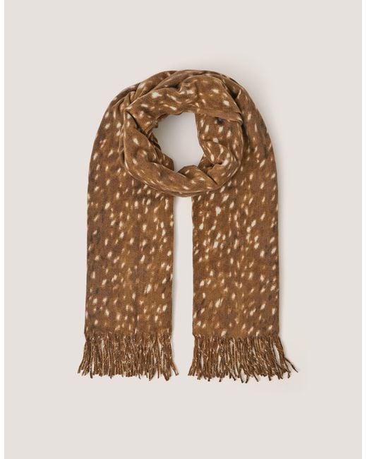 Monsoon Metallic Bea Bambi Print Scarf
