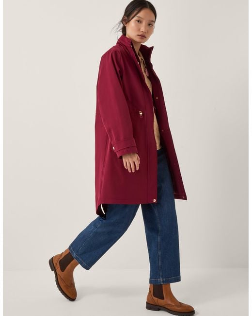 Monsoon Ada Waterproof Raincoat Red