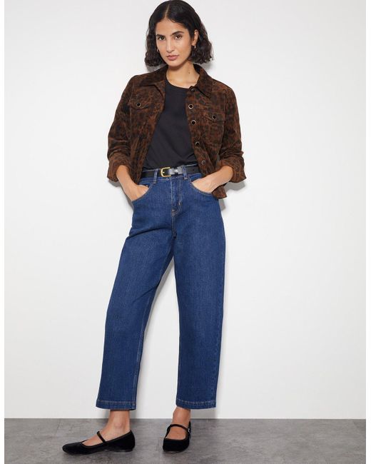 Monsoon Betty High Waist Barrel Jeans Blue Lyst UK