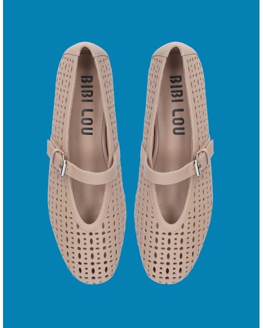 Monsoon Blue Bibi Lou Maia Mary Jane Ballet Flats Camel