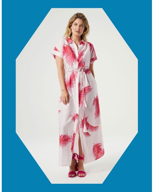 Monsoon Blue Fabienne Chapot Print Tie Dress Multi