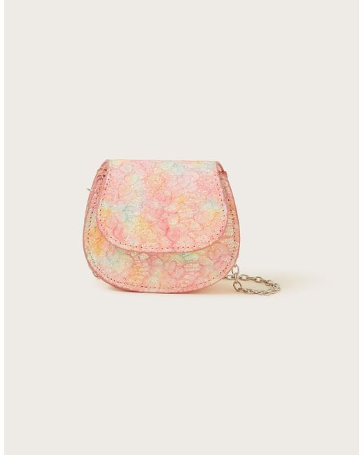 Monsoon Pink Ombre Lace Bag