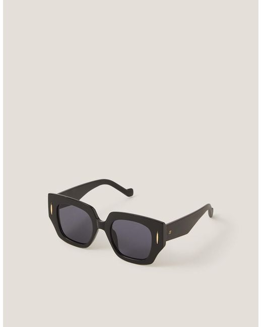 Monsoon Black Chunky Square Sunglasses