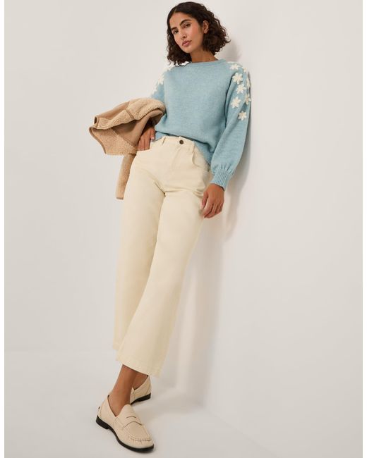 Monsoon Natural Betty High Waist Barrel Jeans