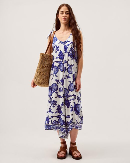 Monsoon Blue Gloria Floral Culotte Jumpsuit