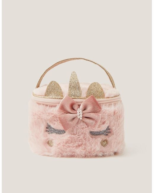Monsoon Pink Beau Unicorn Make Up Bag