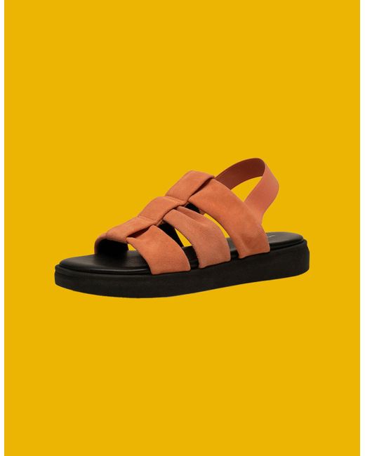 Monsoon Yellow Shoe The Bear Suede Sandals Orange