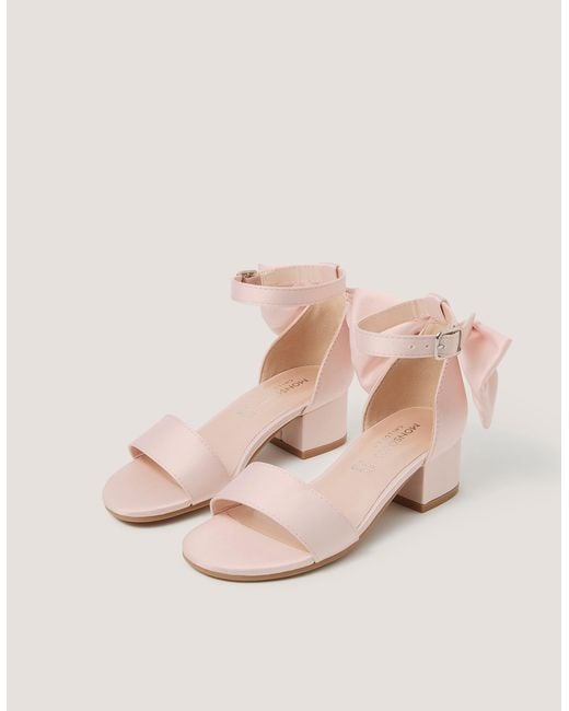 Monsoon Two-part Bow Heels Pink