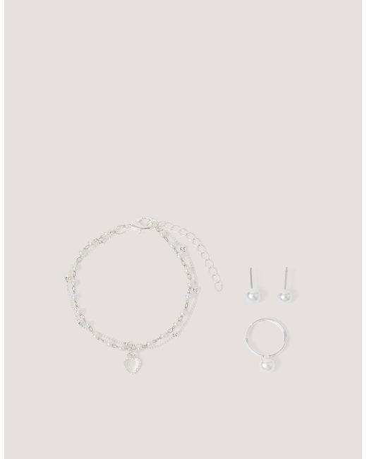 Monsoon Natural Beaded Pearl Jewellery Set