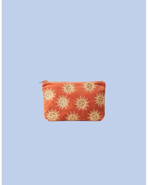Monsoon Blue Elizabeth Scarlett Sun Goddess Large Pouch
