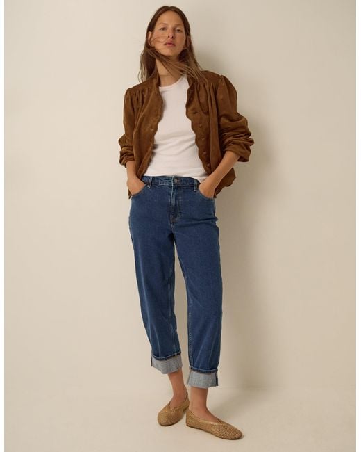 Monsoon Tabitha Turn Up Jeans Blue