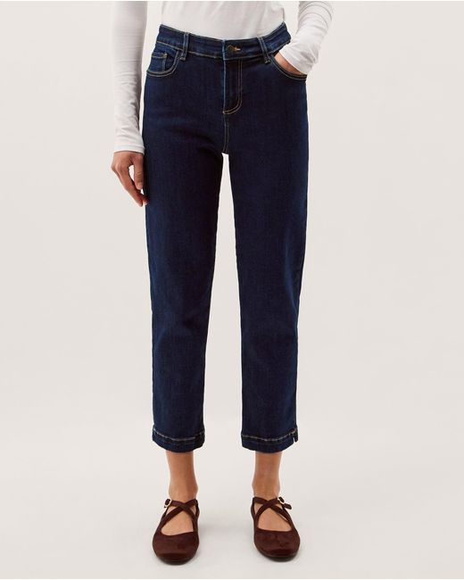 Monsoon Blue Safaia Straight Cropped Jeans