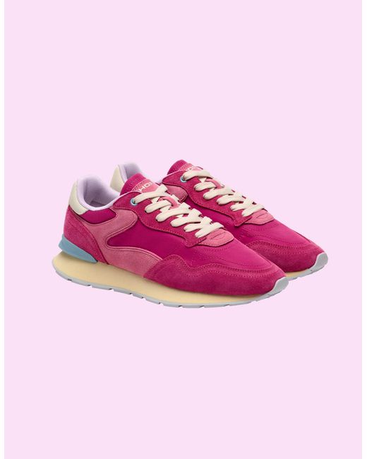 Monsoon Hoff City Suede Trainers Pink