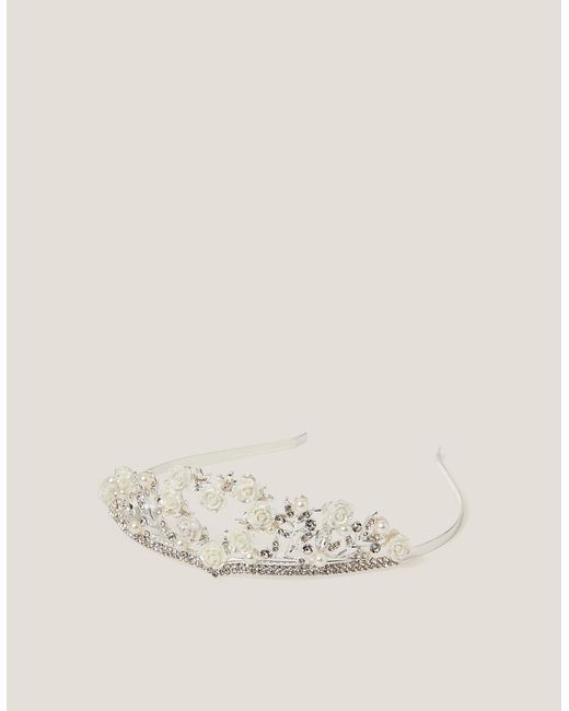 Monsoon Natural Flower Girl Diamante Tiara