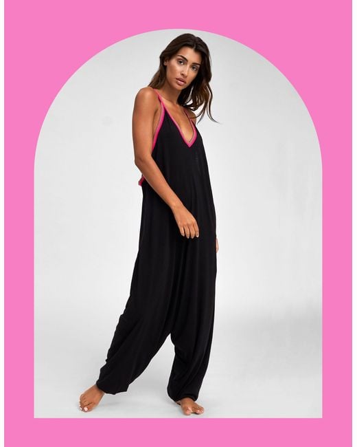 Monsoon Pink Pitusa Pima Inca Print Jumpsuit