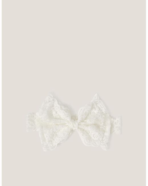 Monsoon Natural Bow Lace Bando Headband