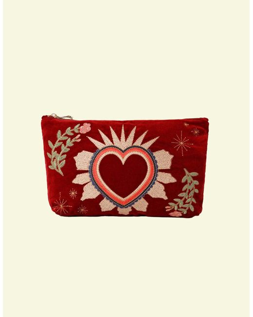 Monsoon Elizabeth Scarlett Sacred Heart Pouch